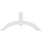 Ekena Millwork Archdale Architectural Grade PVC Gable Bracket, 72"W x 33"H x 6"D x 6"F, 11/12 Pitch GBP072X33X0606ARC00 - alternate 2
